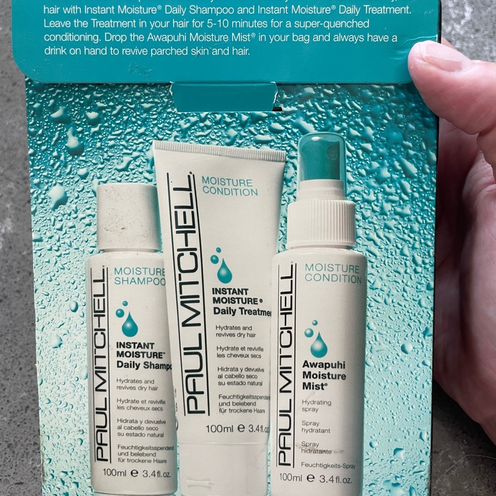 Paul Mitchell Moisture Shampoo, Mist, and Treatment Set